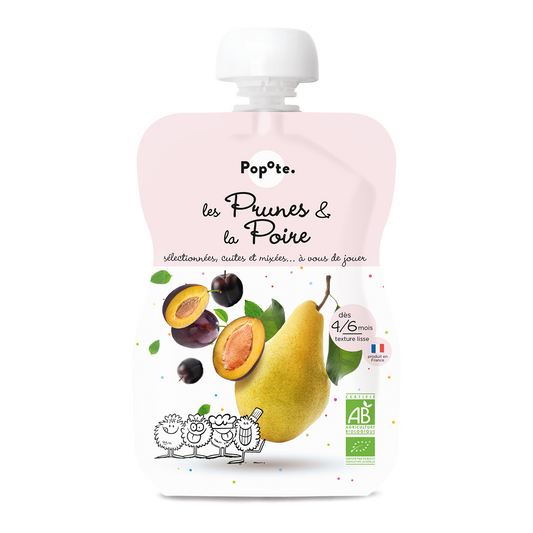 Popote -- Gourde prunes poire - 120 g